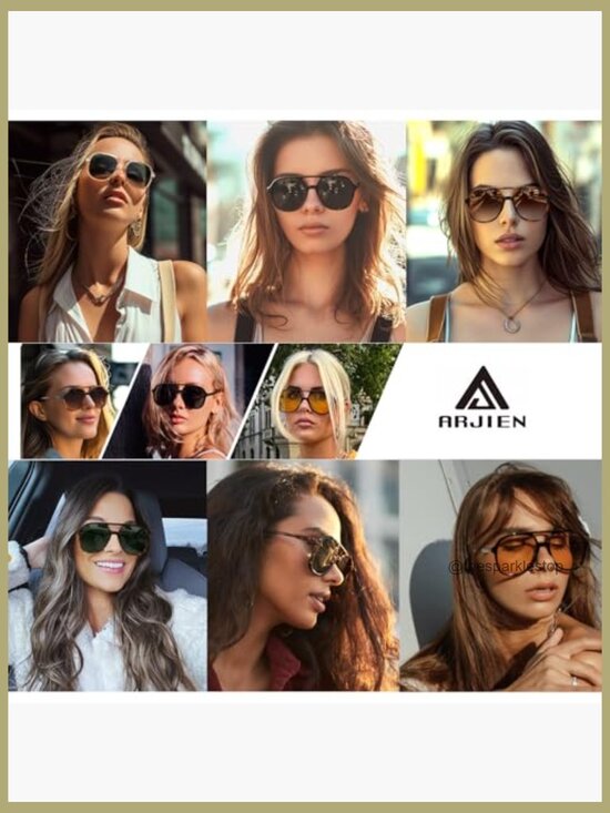 Polarized Aviator Sunglasses with UV400 Protection, Polycarbonate Frames main image 5